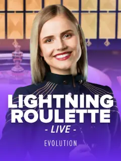 Lightning Roulette by Evolution, live table in the Stake lobby